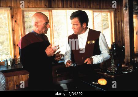 STEWART,SHATNER, STAR TREK: GENERATIONS, 1994, Stock Photo