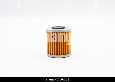 Motorcycle oil filter, for performance Stock Photo