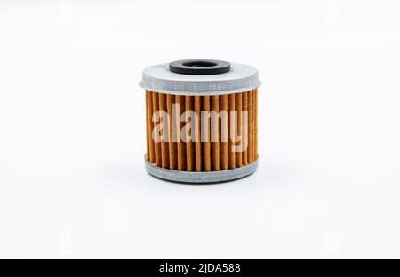 Motorcycle oil filter, for performance Stock Photo