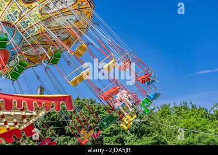 detail image of a carnival ride Stock Photo