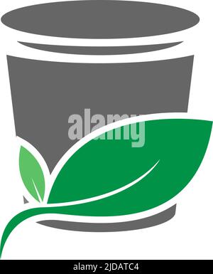 Trash bin icon logo design illustration template vector Stock Vector
