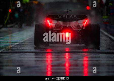 16 LECLERC Charles (mco), Scuderia Ferrari F1-75, action during the Formula 1 AWS Grand Prix du Canada 2022, 9th round of the 2022 FIA Formula One World Championship, on the Circuit Gilles Villeneuve, from June 17 to 19, 2022 in Montreal, Canada - Photo: Florent Gooden / Dppi/DPPI/LiveMedia Stock Photo