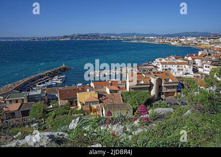 France, Bouches-du-Rhône, Marseille, la Madrague de Montredon harbor Stock Photo