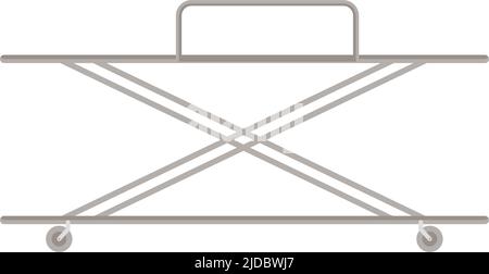 Gurney bed semi flat color vector object Stock Vector