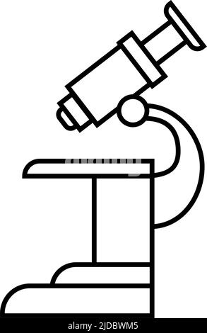 Microscope semi flat color vector object Stock Vector