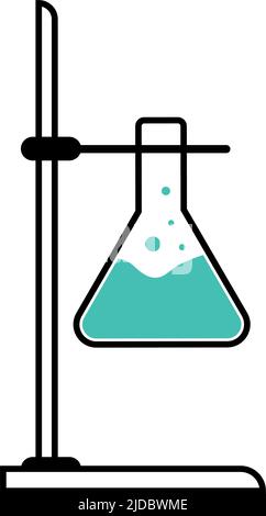 Handling flask semi flat color vector object Stock Vector