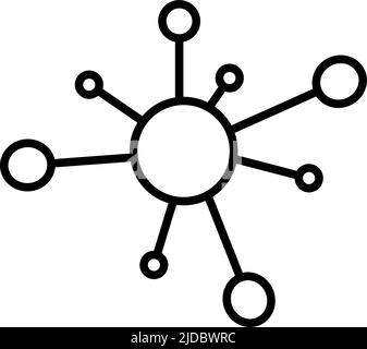 Chemical bonding semi flat color vector object Stock Vector