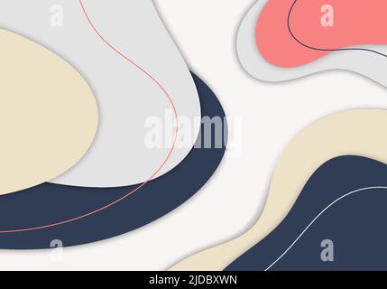 Abstract colorful style of business color style artwork. Overlapping style artwork decorative background. Vector Stock Vector