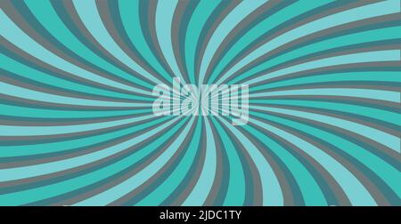 Radial multicolored rays, panoramic pattern texture background - Vector illustration Stock Vector