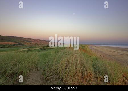 France, Manche, Biville, dune massif, coastline Stock Photo