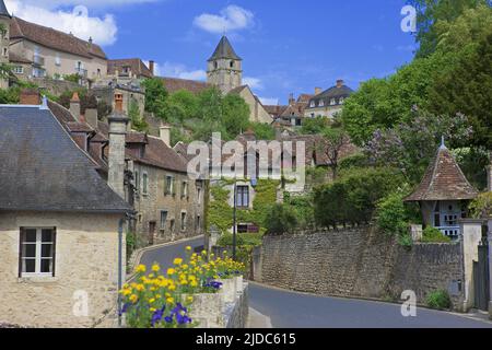 France, Vienne Angles-sur-l'Anglin, classified village Stock Photo