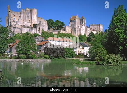 France, Vienne Chauvigny, historic city awarded the Most Beautiful Detours of France Stock Photo