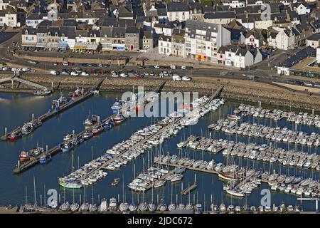 France, Loire-Atlantique, La Turballe, the ports, (aerial view) Stock Photo