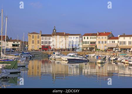 France, Charente-Maritime La Flotte-en-Ré, the port, classified village Stock Photo