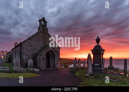 Barnoon Cemetery, Raging Skies (4) Stock Photo