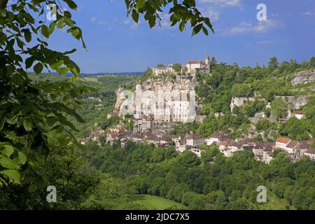 France, Lot Rocamadour Perched village of the Dordogne Stock Photo