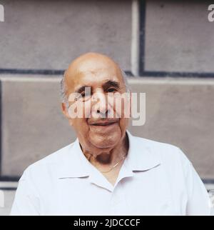 Carlos Montoya, berühmter spanischer Flamenco-Gitarrist, Portraitaufnahme in Deutschland, circa 1968. Carlos Montoya, famous Spanish Flamenco guitarist, portrait shot in Germany, circa 1968. Stock Photo