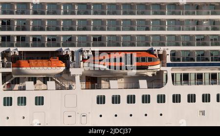 Closeup image of the Viking Star at berth in Bodo, Norway. Stock Photo