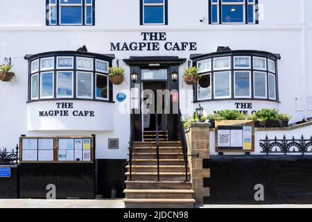 The Magpie Cafe Whitby Yorkshire famous world wide for Fish and Chips Whitby North Yorkshire England GB UK Europe Stock Photo