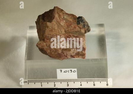 Euxenite-(Y). minerals. Europe; Norway; Tromoen Stock Photo