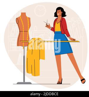 Tailor - small business illustrations Stock Vector