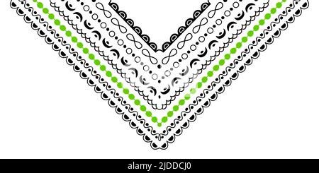 Doodle mandala decoration isolated on white background, hand drawn vector illustration Stock Vector