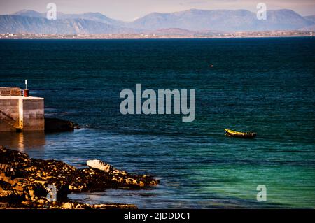 Nautical landscape in Galway Bay from Inishmore, Ireland. Stock Photo