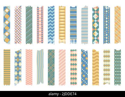 Scrapbooking strips, design tapes Stock Vector