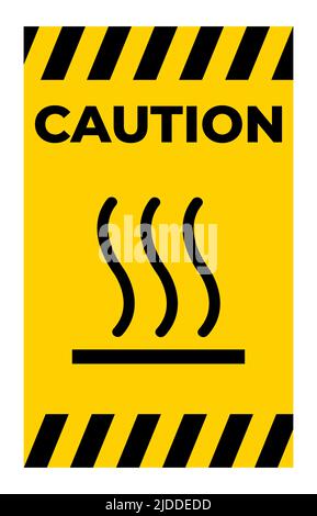 Beware Hot Symbol Sign Isolate On White Background,Vector Illustration EPS.10 Stock Vector