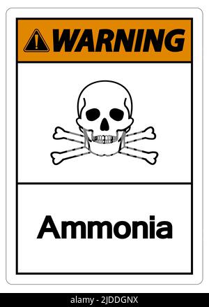 Warning Ammonia Symbol Sign On White Background Stock Vector Image Art Alamy