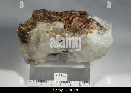 Cryolite. minerals. North America; Denmark; Greenland; Sermersooq; Kangilinnguit, Arsukfjorden; Ivittuut Stock Photo