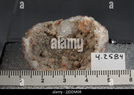 Millerite. minerals. North America; USA; Kentucky; Lincoln County; Halls Gap Stock Photo