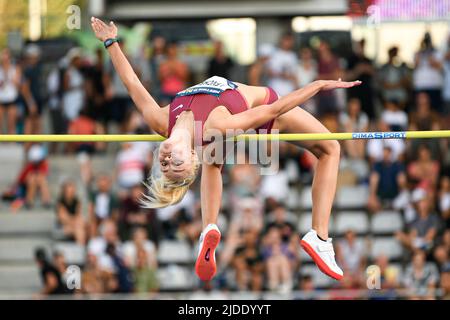 Yuliya (Yuliia) Levchenko of Ukraine (women's high jump) during the Wanda Diamond League 2022, Meeting de Paris (athletics) on June 18, 2022 at Charlety stadium in Paris, France - Photo Victor Joly / DPPI Stock Photo