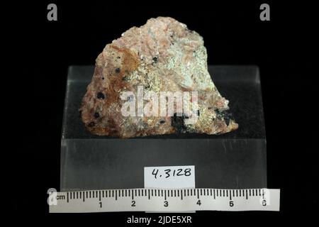 Phosphuranylite. minerals. North America; USA; Idaho; Shoshone County; Kellogg; Bunker Hill Mine, Jersey Vein Stock Photo