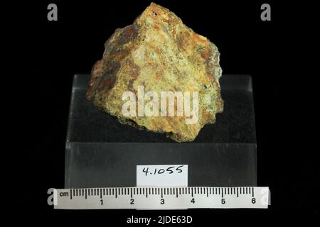 Phosphuranylite. minerals. North America; USA; Colorado; Boulder County; Boulder; Free Enterprise Mine Stock Photo