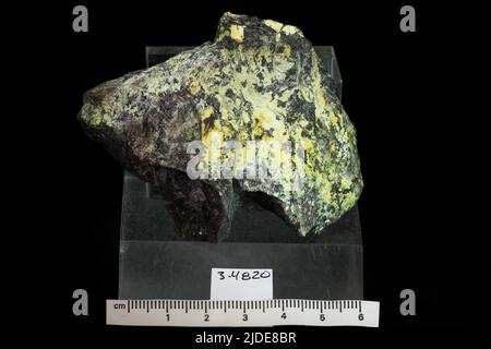 Phosphuranylite. minerals. North America; USA; New Hampshire; Grafton County; Grafton; Ruggles Mine Stock Photo