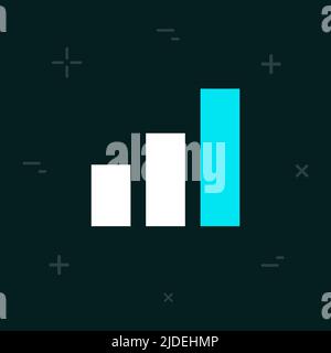 Vector Diagram Flat Minimal Style Colorful Icon Stock Vector