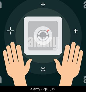 Vector Business or Finance Category Flat Minimal Style Colorful Icon Stock Vector