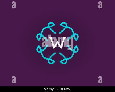 Compact Monogram or Icon Design Template with Letter Vector ...