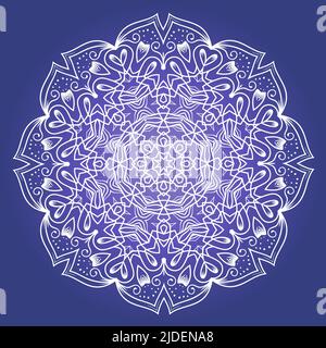 Ethnic Fractal Meditation Mandala Vector Stock Vector