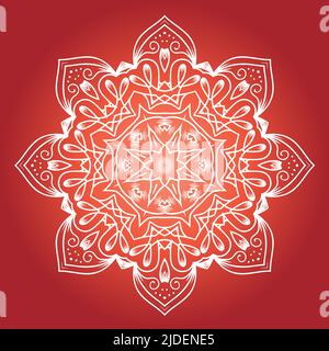 Ethnic Fractal Meditation Mandala Vector Stock Vector