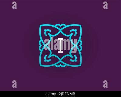 Compact Monogram or Icon Design Template with Letter Vector ...