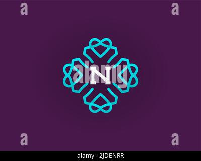Compact Monogram or Icon Design Template with Letter Vector ...