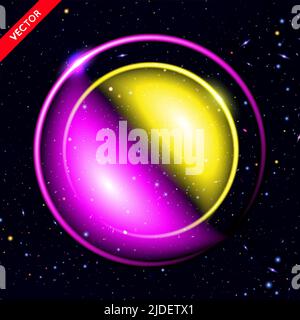 Vector Abstract Background with Luminous Swirling Backdrop. Energy Flow. Stock Vector