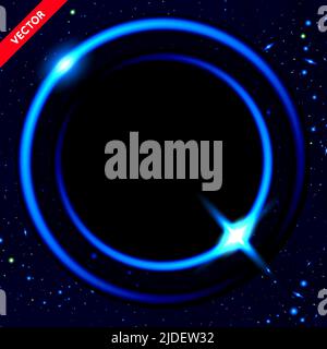 Vector Abstract Background with Luminous Swirling Backdrop. Energy Flow. Stock Vector