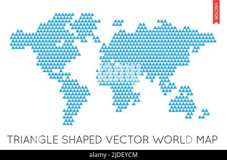 Vector Flat World Map Infographic. Map of the World. Stock Vector