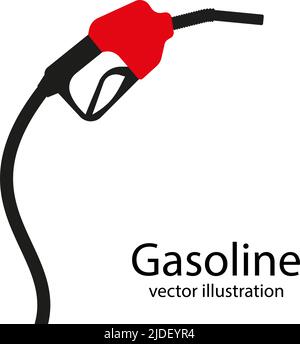 Fuel gas handle pump nozzle realistic object Vector Image
