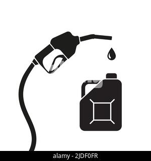 Fuel gas handle pump nozzle realistic object Vector Image