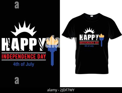 Vector typography USA independent day t shirt design. Independent, Freedom and Juneteenth t shirt... Stock Vector