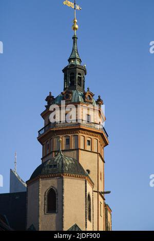 Germany, Saxony, Leipzig, Nikolaikirche, St Nicholas Church, Stock Photo